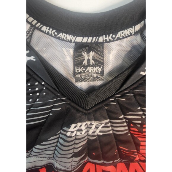 HK Army Paintball HSTL Line Playing Jersey  Lava Red/Black Size  Medium - Picture 3 of 6